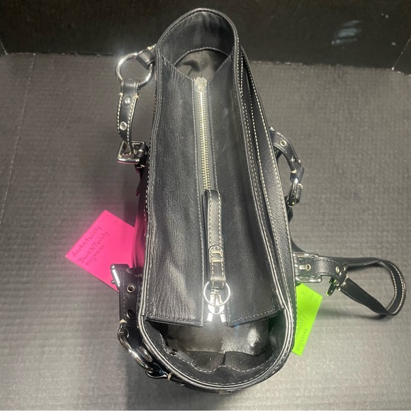 Vintage Coach Black Leather Tote Excellent, classy, LIKE NEW VERY WELL CARED FOR - Picture 6 of 17